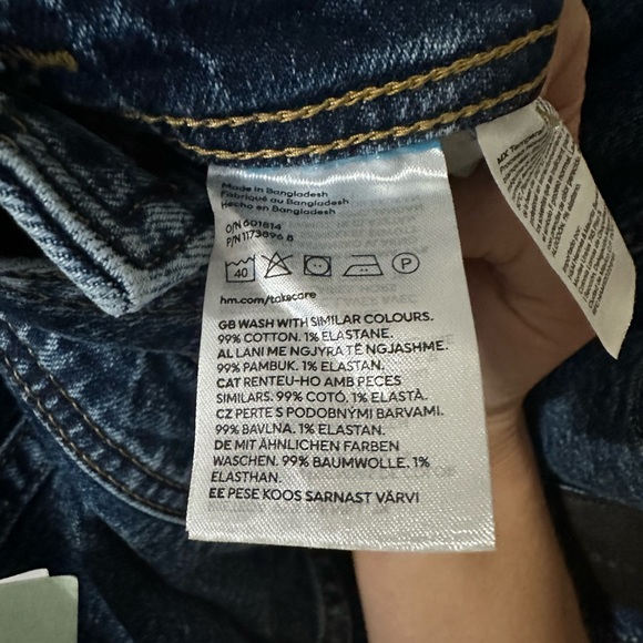 H&M Flared Denim Overalls NWOT - Picture 12 of 15